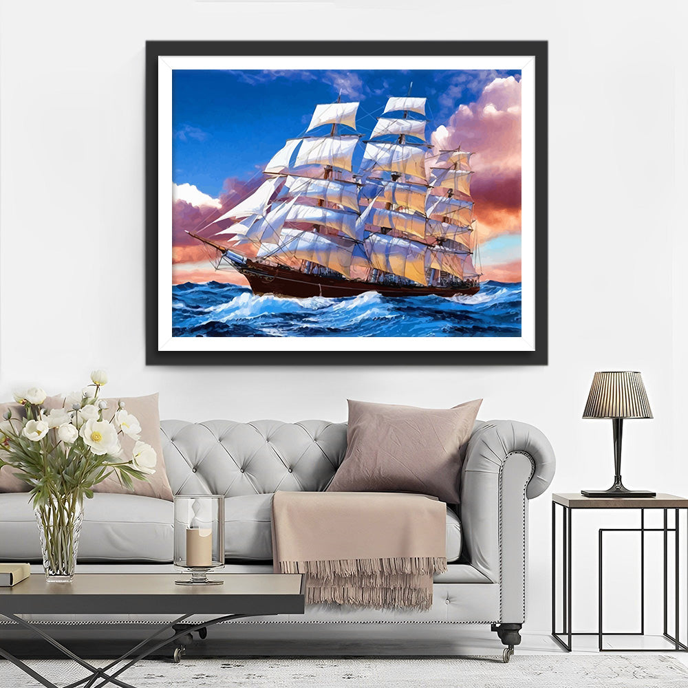 Sailing on the Sea Diamond Painting