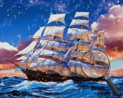 Sailing on the Sea Diamond Painting