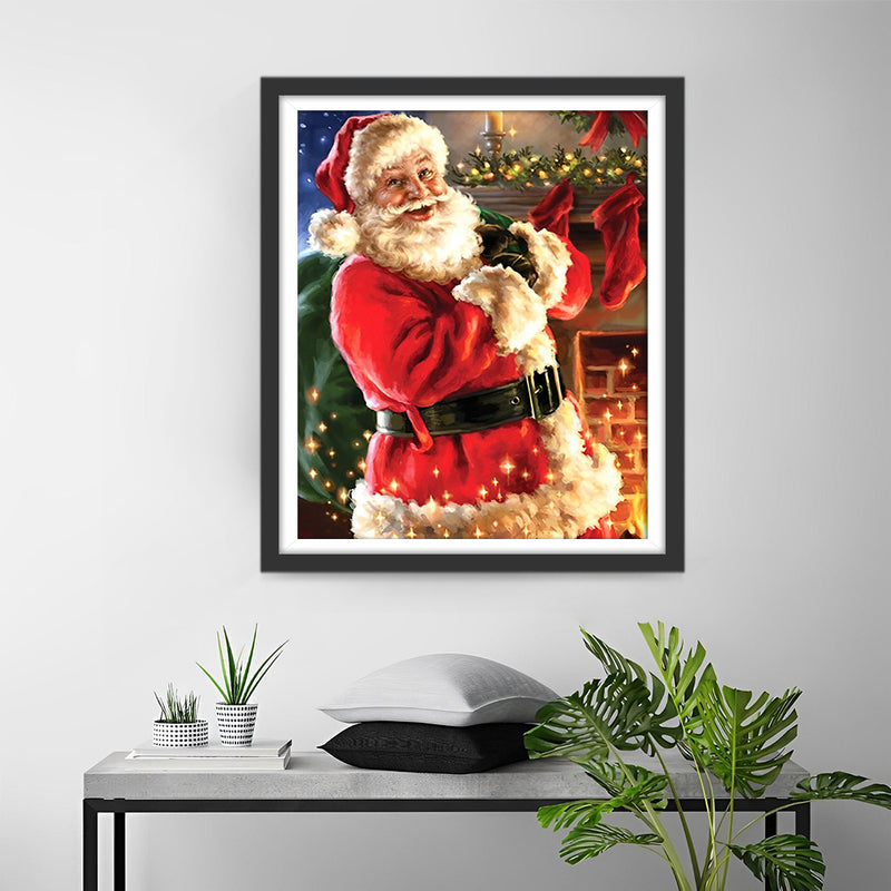 Santa with Christmas Gifts Diamond Painting