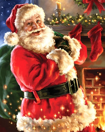 Santa with Christmas Gifts Diamond Painting
