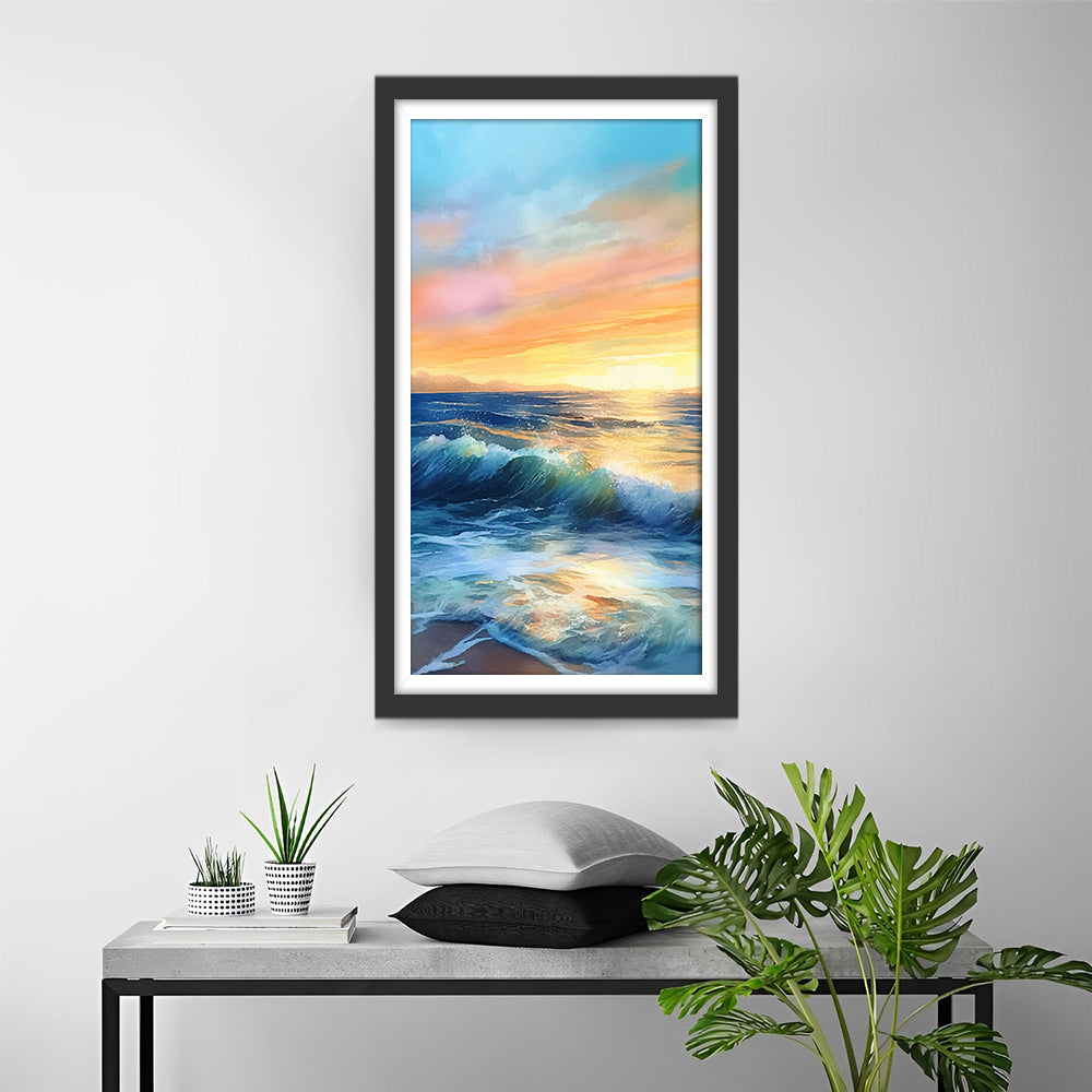 Sea and Sunset Diamond Painting