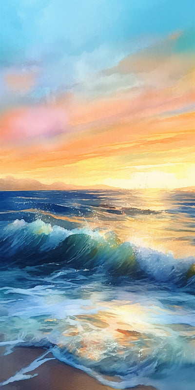 Sea and Sunset Diamond Painting