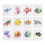 Sea Animals 12Pcs - Mini Diamond Painting Kit