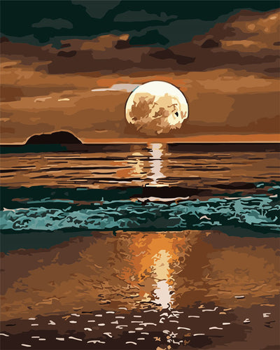 Sea at Sunset Diamond Painting