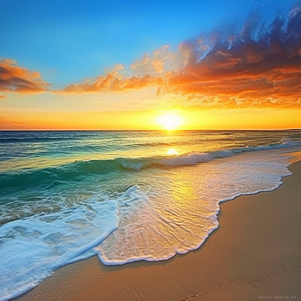 Sea Water and Beach Diamond Painting