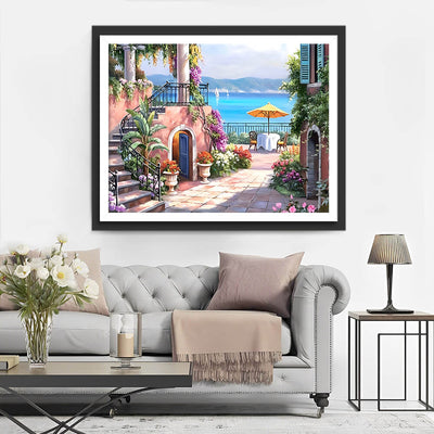 Seaside Town Diamond Painting