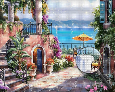Seaside Town Diamond Painting