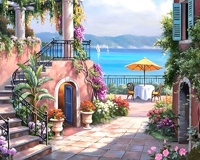 Seaside Town Diamond Painting