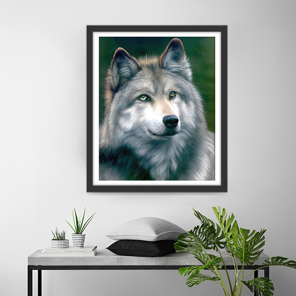Serious Wolf Diamond Painting
