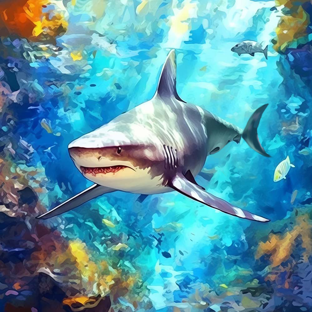 Shark in the Sea Diamond Painting