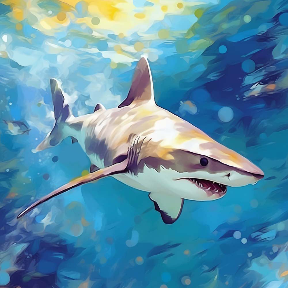 Shark in the Sea Diamond Painting