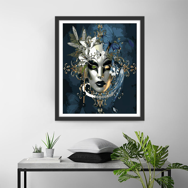 Silver Mask for Woman Diamond Painting