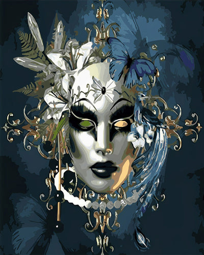 Silver Mask for Woman Diamond Painting
