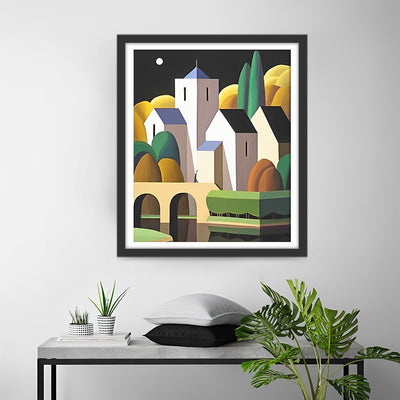 Simple Buildings Diamond Painting