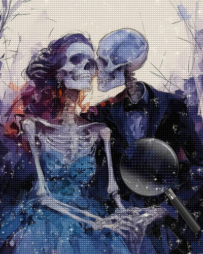 Skeleton Couple Diamond Painting