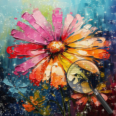 Small Colorful Daisies Diamond Painting 