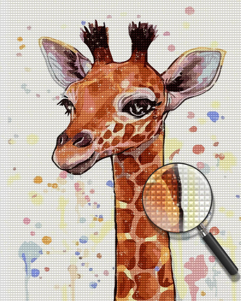 Smiling Giraffe Diamond Painting