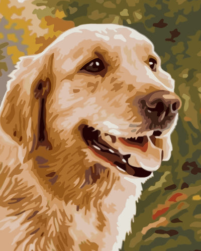 Smiling Golden Retriever Diamond Painting
