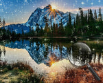 Snowy Mountain and Sunrise Diamond Painting