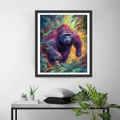 Strong Gorilla in the Jungle Diamond Painting
