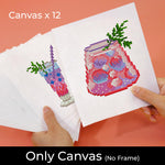 Summer Colorful Cocktails 12Pcs - Mini Diamond Painting Kit