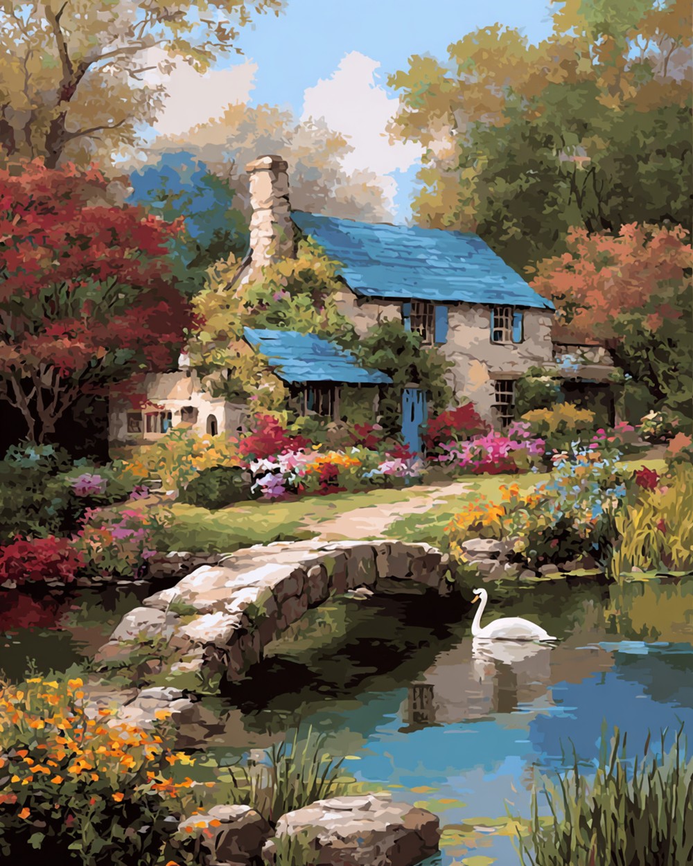 Summer Farmhouse Diamond Painting