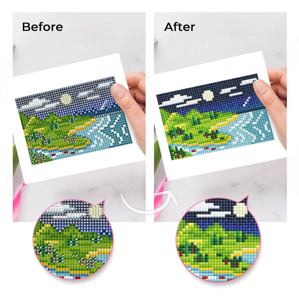 Summer Natural Scenery 10Pcs - Mini Diamond Painting Kit