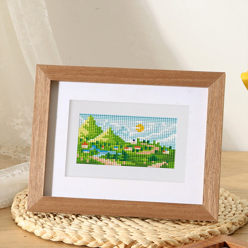 Summer Natural Scenery 10Pcs - Mini Diamond Painting Kit