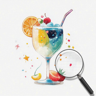 Summery Colorful Fruit Juice Diamond Painting