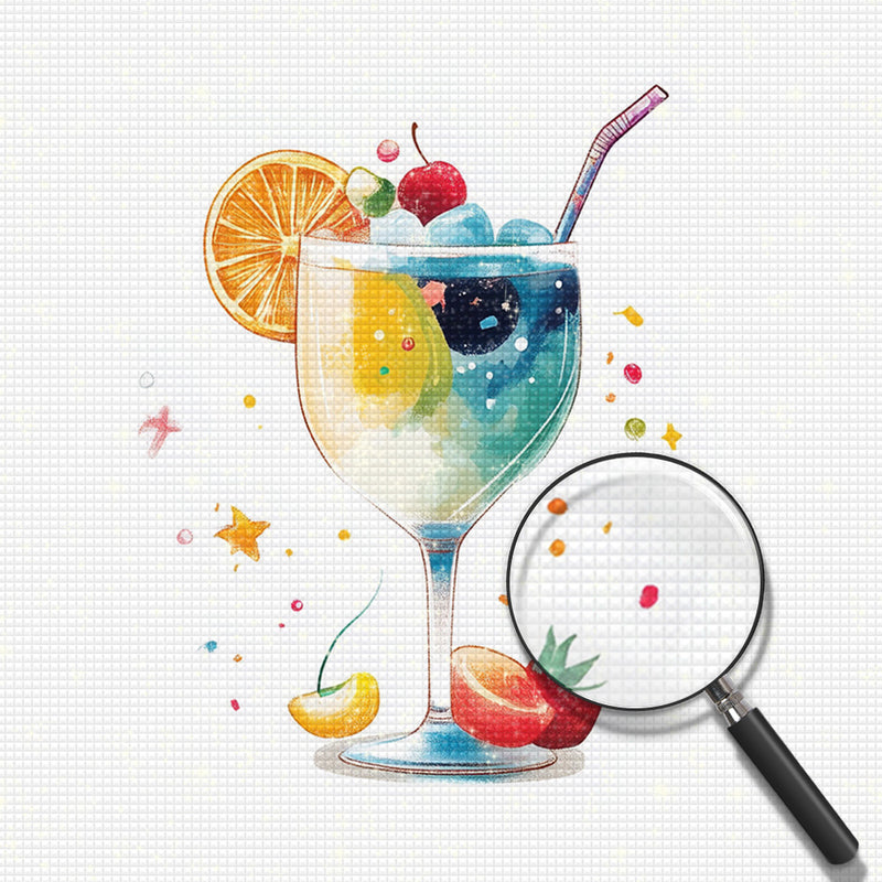 Summery Colorful Fruit Juice Diamond Painting