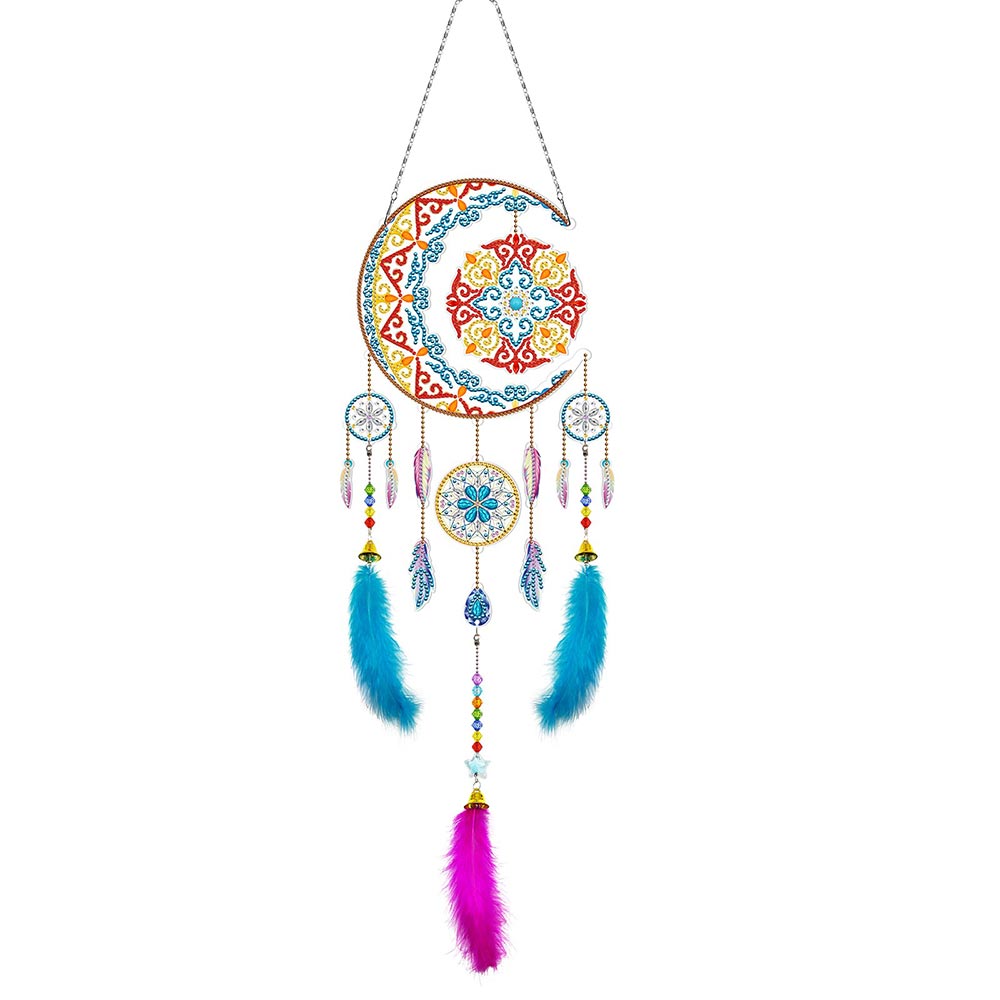 Sun and Moon Dreamcatcher 2D Flat Hanging Diamond Painting Kits