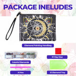 Sun, Moon and Stars Diamond Painting Wrist Bag