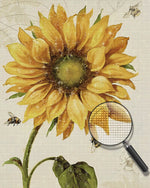 Sunflower and Bees Diamond Painting