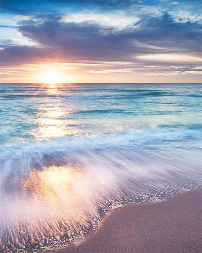 Sunset and Waves Diamond Painting