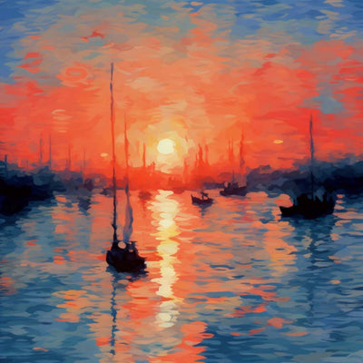 Sunset Sea Diamond Painting