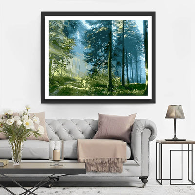 Sunshine in the Forest Diamond Painting 