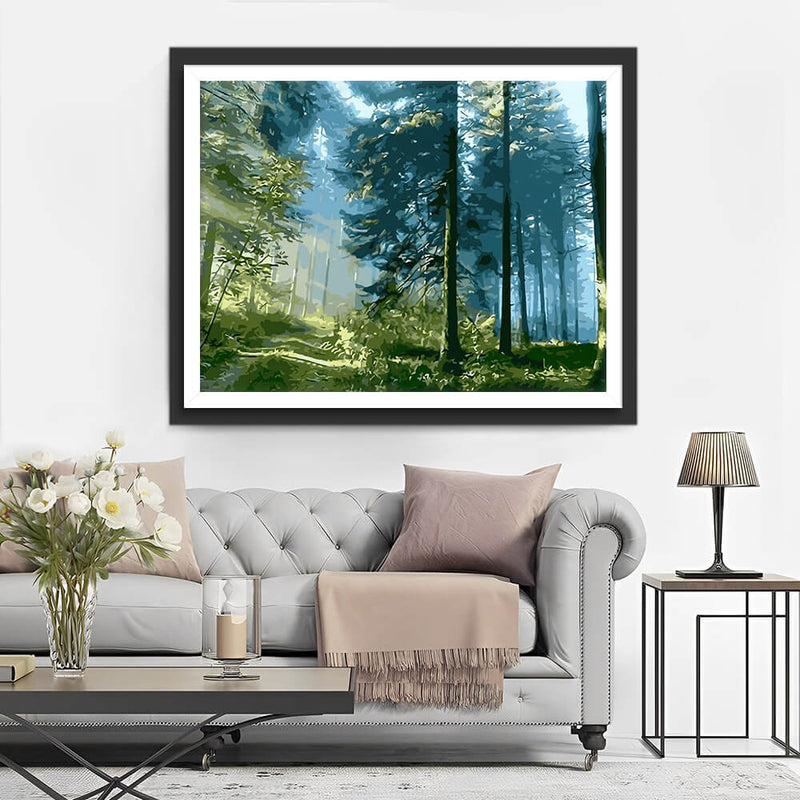 Sunshine in the Forest Diamond Painting 
