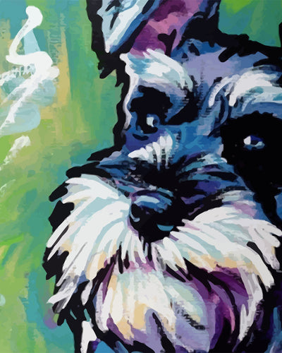 Tangled Schnauzer Diamond Painting