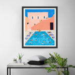 Terrace Swimming Pool Diamond Painting