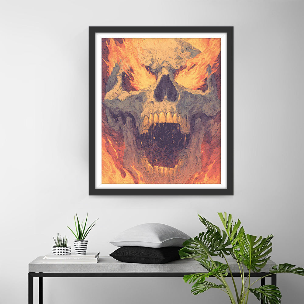 Terrifying Skeleton Fury Diamond Painting