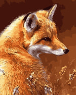 The Fox Looks Back Diamond Painting