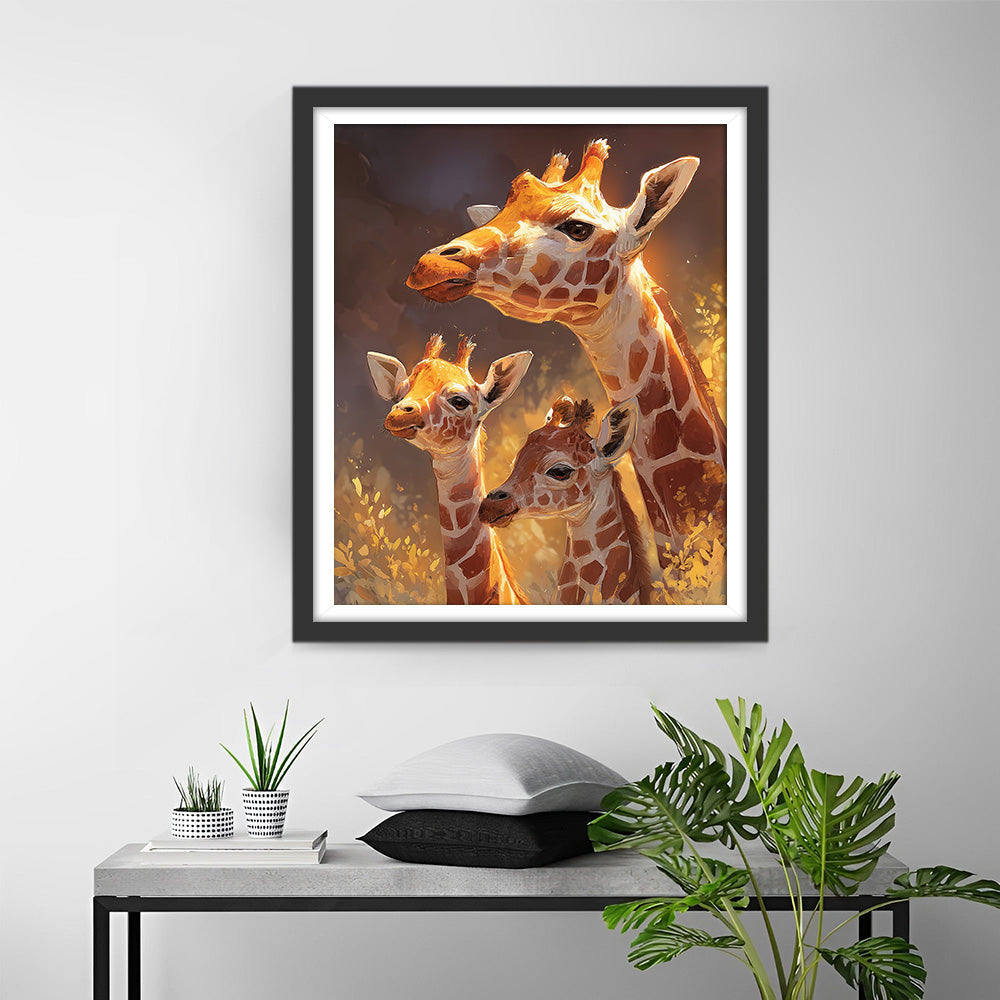 The Giraffe Eagerly Awaiting Diamond Painting