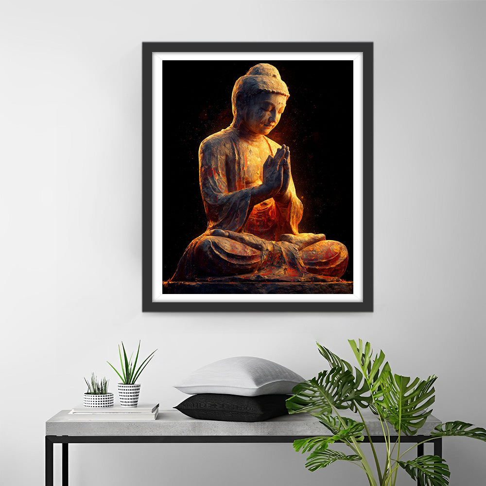 The Radiance of the Buddha Statue Diamond Painting