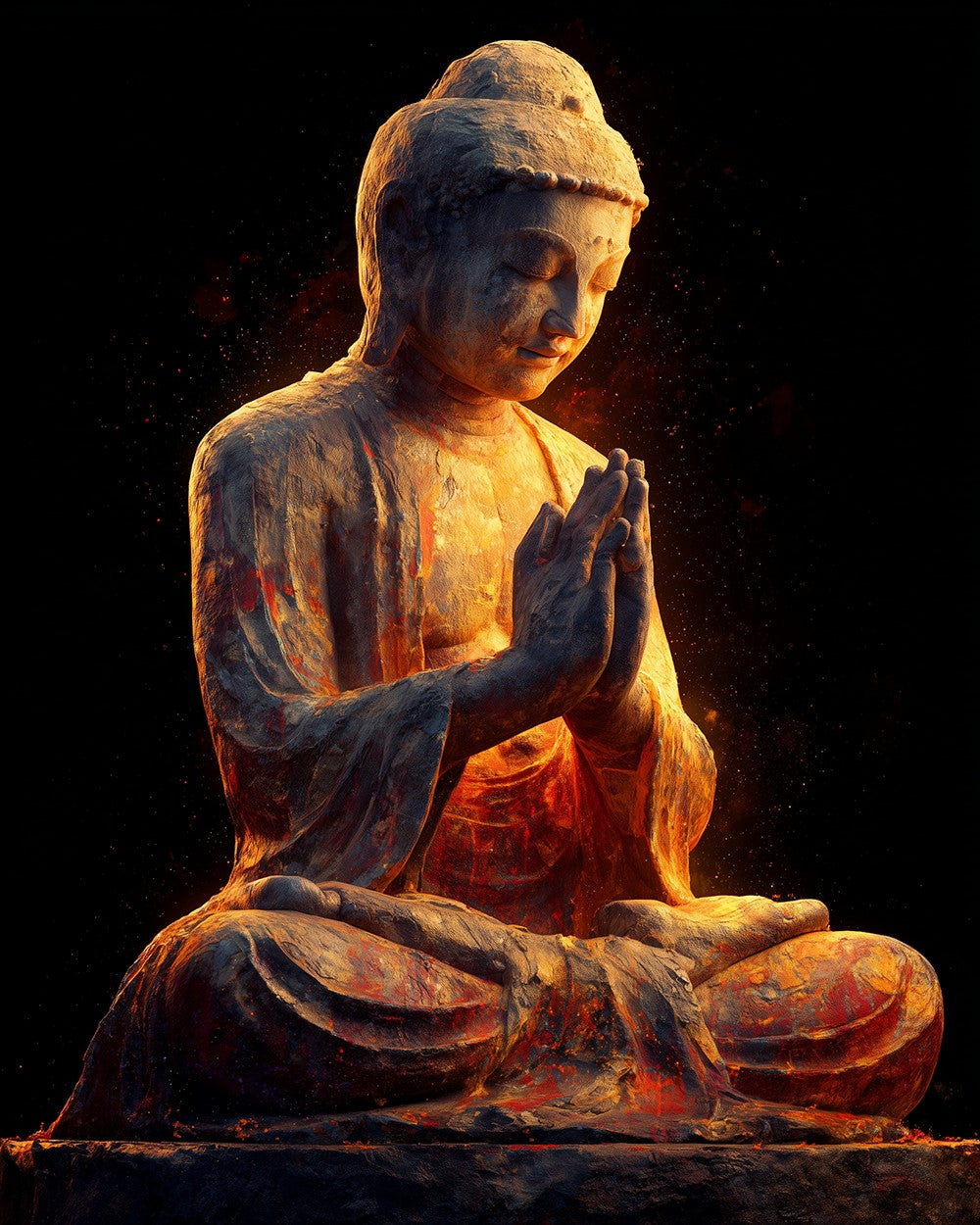The Radiance of the Buddha Statue Diamond Painting