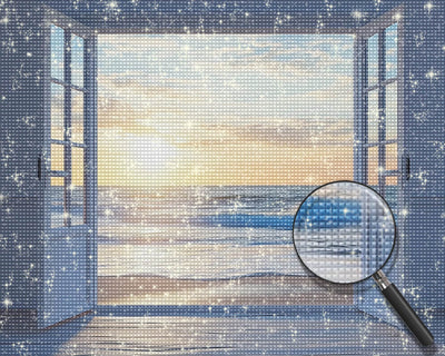The Sea outside the Window Diamond Painting