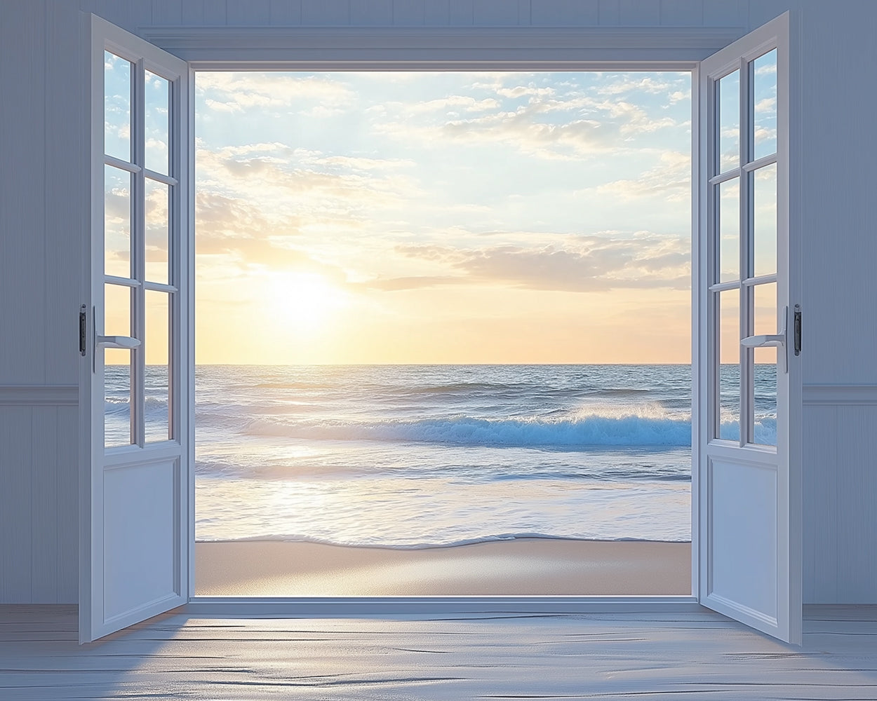 The Sea outside the Window Diamond Painting