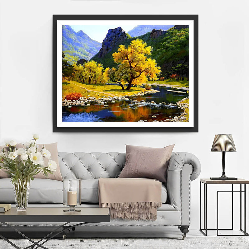 The Valley in Autumn Diamond Painting