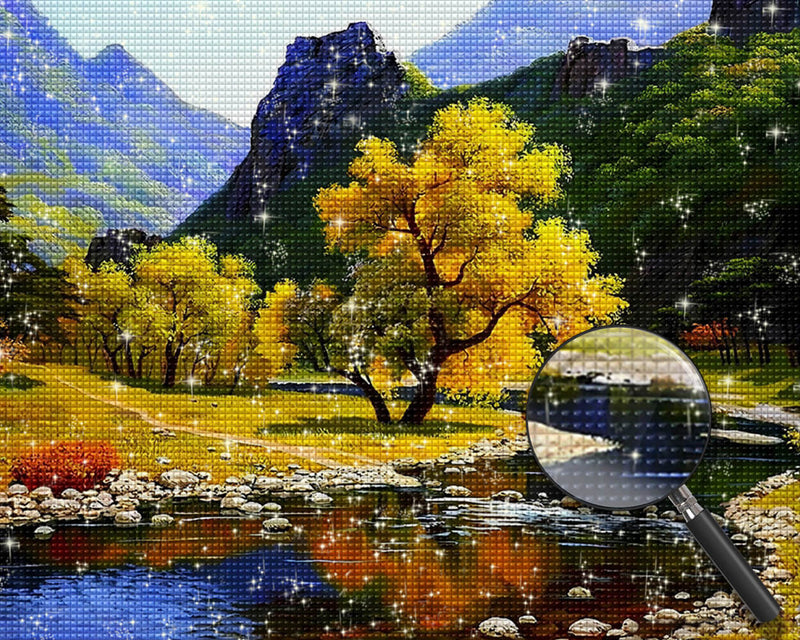 The Valley in Autumn Diamond Painting