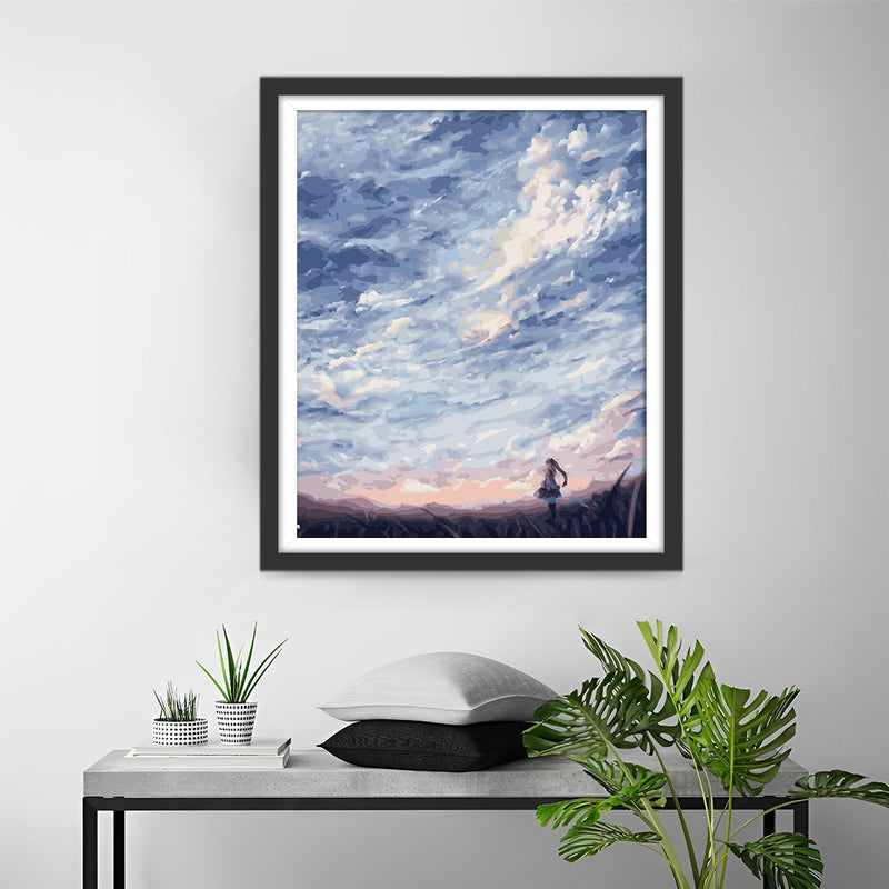 The Vast Sky Filled with Clouds Diamond Painting