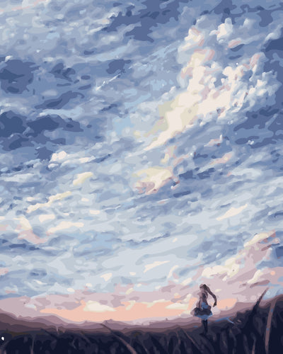 The Vast Sky Filled with Clouds Diamond Painting